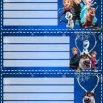 Etiquetas escolares de Frozen 2 GRATIS