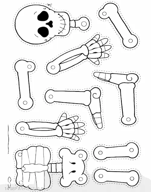 Moldes de calaveras para imprimir - Molde 01